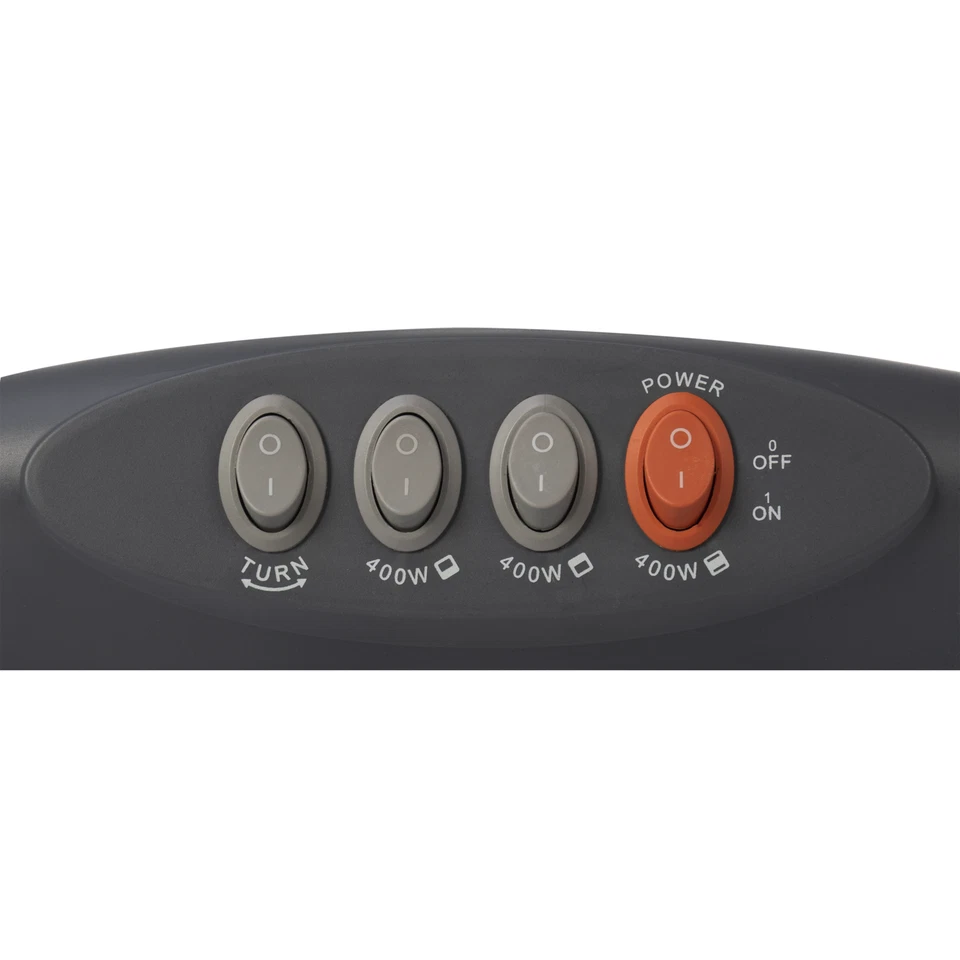 Stufa stufetta elettrica oscillante alogena basso consumo termoconvettore 1200 W - Immagine 2 di 2