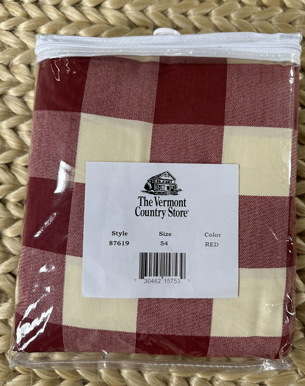 new THE VERMONT COUNTRY STORE Pair Tab Top Curtains Drapes Buffalo ...