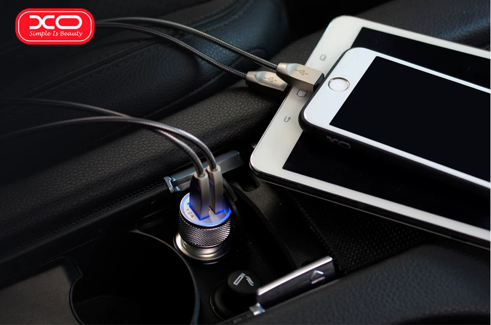 Dual 2-Port USB LED Car Charger Adapter For iPhone Samsung LG Universal - Image 3 of 4