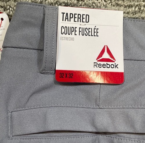 Reebok Men's 32x32 Anchor 5 Pockets Zip Button Pants Gray Steel Athletic Casual - Picture 3 of 7