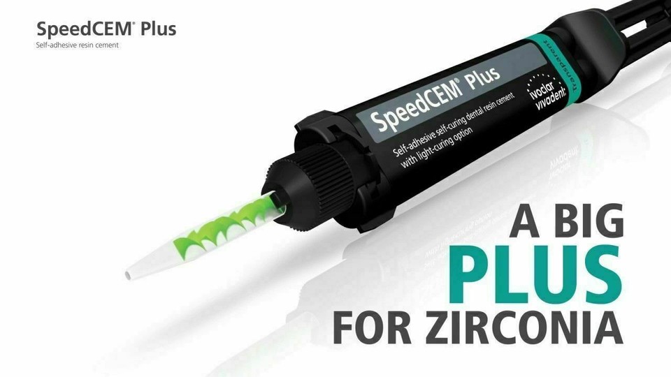 IVOCLAR VIVADENT SPEEDCEM PLUS self adhesive dual cure resin cement 9gm