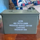 AC86 Metal Ammunition Can 460 CRTG 6.8MM Green Matte Hinged Lid Latch — photo 1