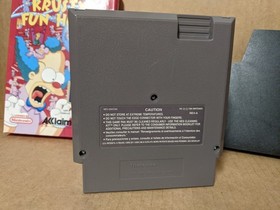 Krusty's Fun House for Nintendo NES Complete in Box with poster The Simpsons