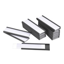 30Pcs 3 x 1 Inch Magnetic Label Holders File Shelves Organize Label Slots Rubber