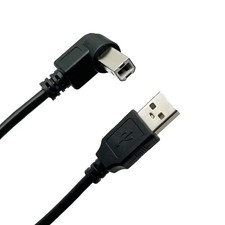 Right Angled USB Printer Cable 2.0 A To B Scanner Cord 16.5FT Length 1 PCS