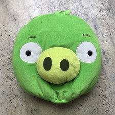 Green Pig Angry Birds 12  Bean Bag Plush Pillow - Carnival Fair Prize Item Rare