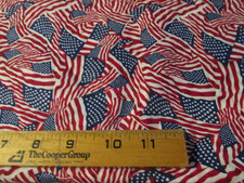 1 yard x 42" wide Quilt Fabric American classics Flag Fabri-Quilt Red White Blue