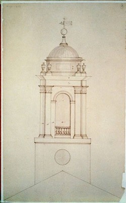Architecture,Unidentified Cupolas,Elevations,Charles Bulfinch,1810-1832