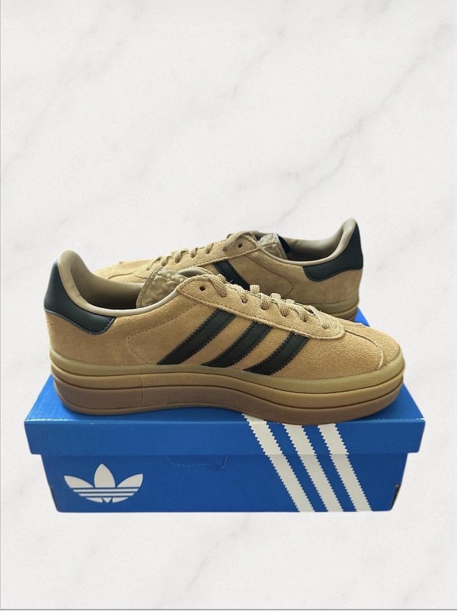 靴  Originals Gazelle bold Adidas Gazelle Bold Cardboard Black Women's Platform Sneakers