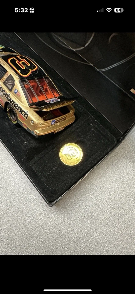 Dale Earnhardt 50th Anniversary #3 Elite 1998 BASS PRO SHOPS with Gold Coin - Image 2 of 4