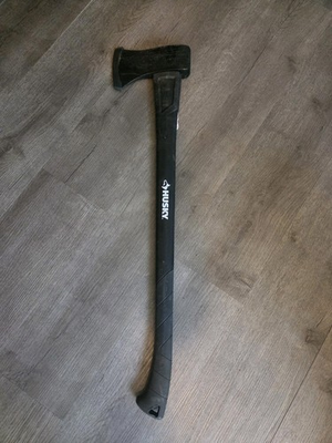 #ad #ad Husky 3.5 Lbs. Premium Single Bit Michigan Axe with 34 In. Fiberglass Handle $29.98