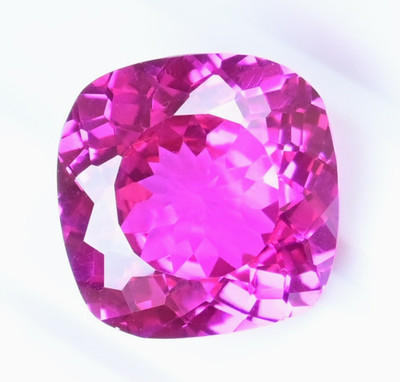 24.85 Ct Natural Mogok Pink Ruby Cushion Certified Flawless Loose Gemstone