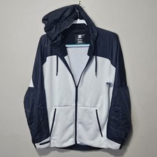 Under Armour Storm Swacket Men Large White Black Hoodie Full Zip Training Jacket