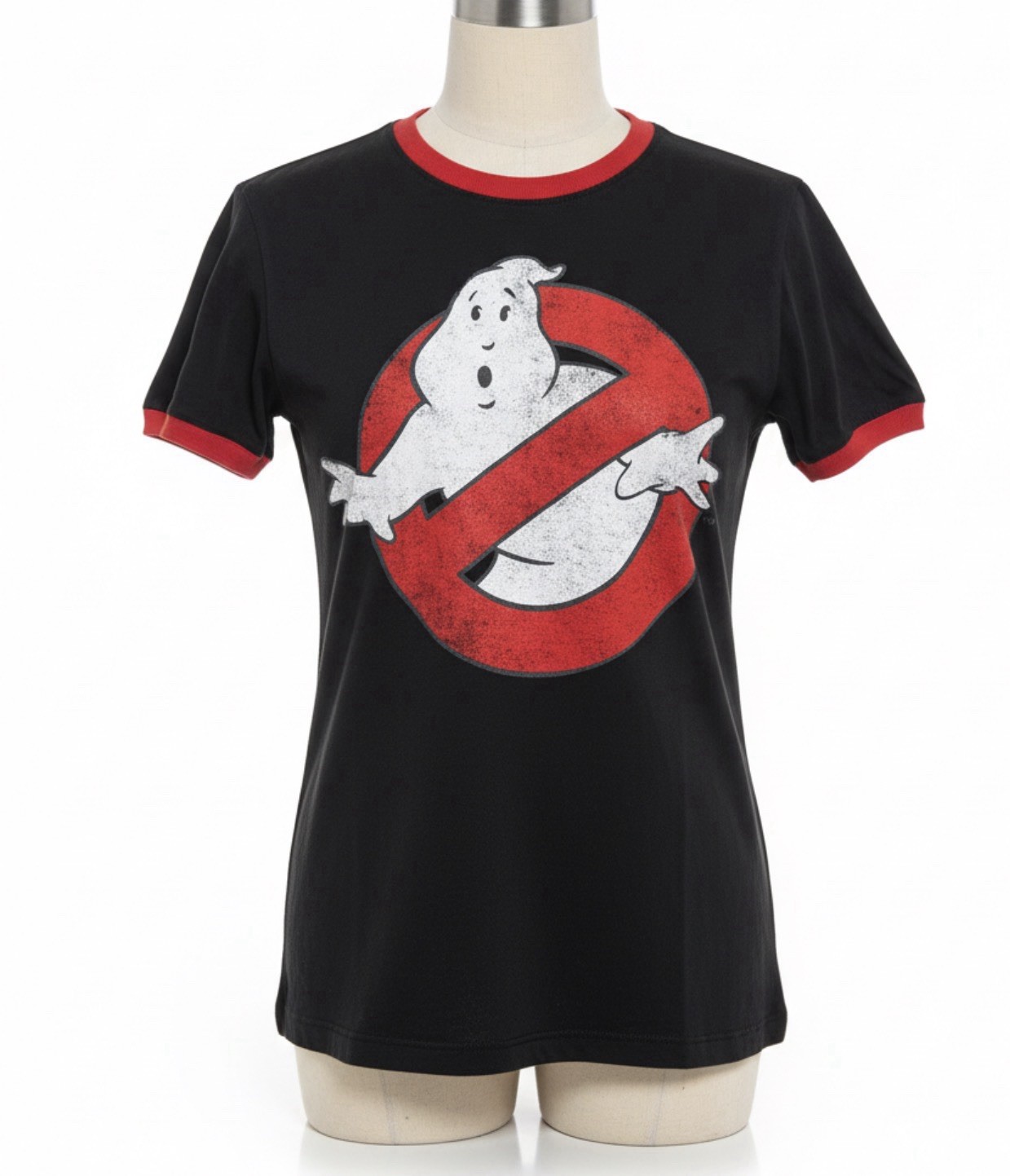Ghostbusters T-Shirt Kids Medium Black Graphic Logo Short Sleeve NWT