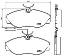 P 23 068 Brembo Bremsbelagsatz, Scheibenbremse FüR CitroËN, Fiat, Peugeot