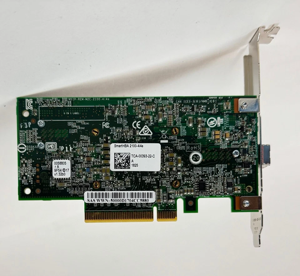 HP Microsemi SmartHBA 2100-4i4e 12Gb/s PCIe 3.0 SAS/SATA RAID Host Bus Adapter , - Image 3 of 4