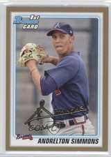 2010 Bowman Draft Picks Gold Andrelton Simmons #BDPP23 0a1