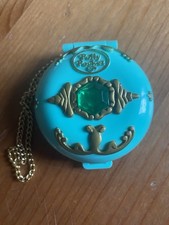 Polly Pocket 1992 Bluebird Jeweled Forrest Grün Smaragd Mit Kette 90er Vintage