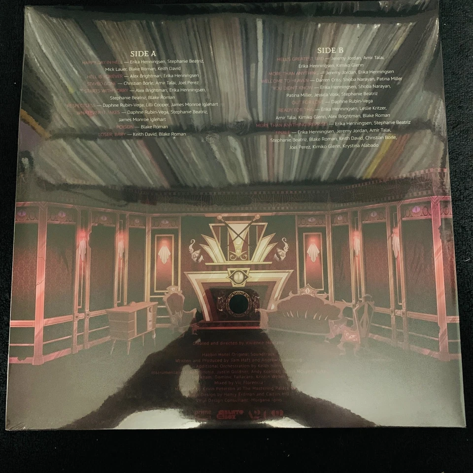 Hazbin Hotel - Original Soundtrack Season One Grape Ghost Vinyl LP New Sealed - Image 2 of 2