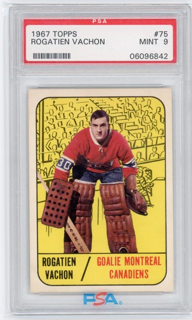 Rogatien 'Rogie' Vachon 1967 Topps #75 ROOKIE RC PSA 9 -IMPOSSIBLE GRADE LOW POP