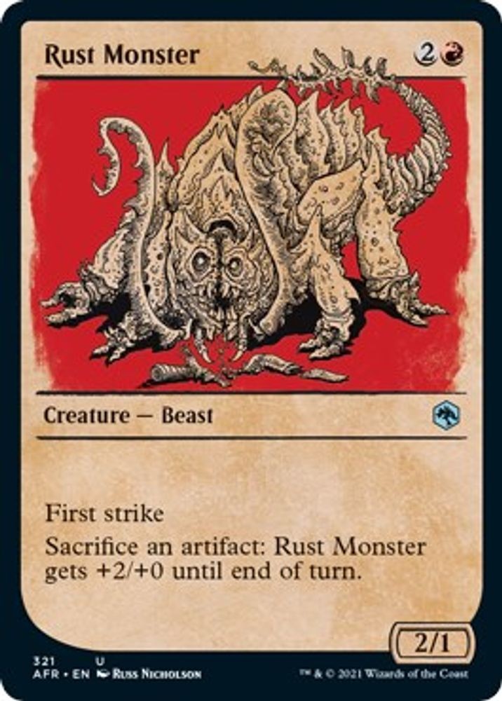 2021 Magic: The Gathering: AFR - Rust Monster Showcase (#321, U, Near Mint)