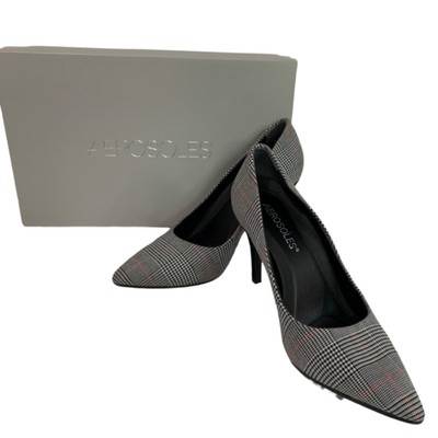 Size Aerosoles Womens Plaid Black Heels Deal Breaker Inch