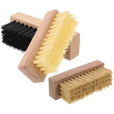 3Pcs Wooden Shoe Brushes Shoe Cleaning Brushes Small Shoe Scrub Brushes New
