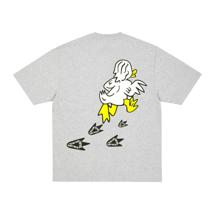 Palace Duck Off Short Sleeve T-Shirt Grey Marl