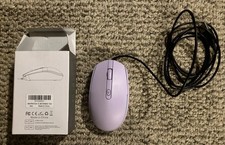 Seenda kabelgebundene Maus - USB-Computer mit RGB-Hintergrundbeleuchtung optischer LED, lila 