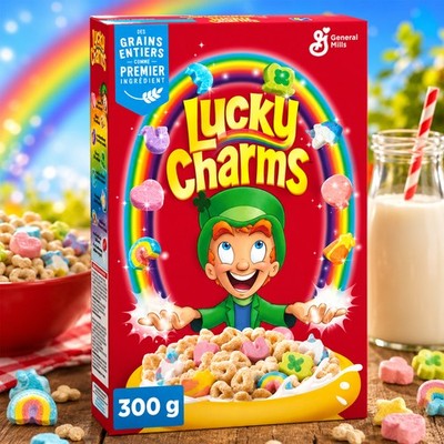 General Mills Lucky Charms Cerealien mit Marshmallows 300g | USA Amerika