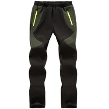 Kids Boys Girls Hiking Snow Ski Pants Waterproof Winter Warm Elastic Waist Pa...