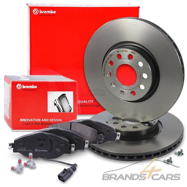 Brembo Bremsscheiben+BelÄGe Vorne FÜR Audi A3 8V Cupra Formentor Seat Leon 5F Kl-image