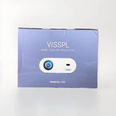VISSPL V16 Mini Beamer WiFi Bluetooth, 20000L Beamer Klein mit Stativ 1