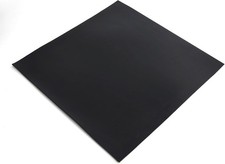 Black Heat Resistant Thin Silicone Grade Rubber Gasket Sheet 12 by 12 inch,1/25