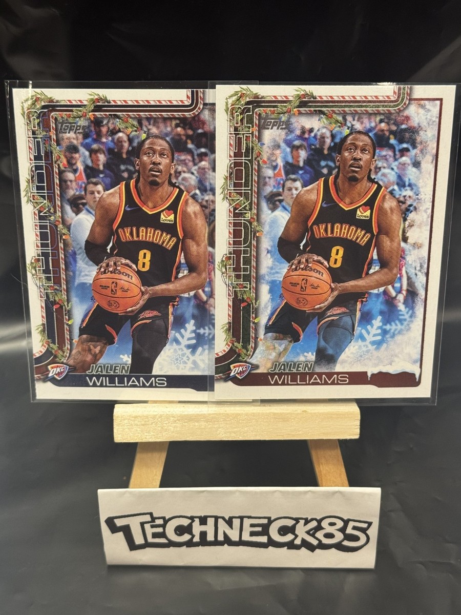 2025-26 Topps NBA Holiday Jalen Williams #H91 BASE + #SSV-DM SSP