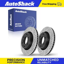 Front Drilled Slotted Brake Rotors for Chevy Trailblazer GMC Envoy 4.2L