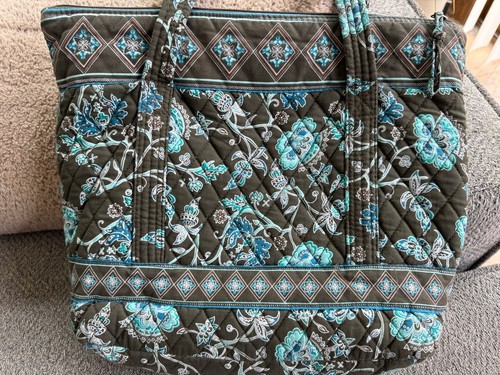 Bolso de Mano Tanya Lee Acolchado Floral Cartera de Hombro Cremallera Superior Doble Asas - Imagen 5 de 12