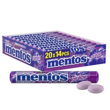 Mentos Chewy Mint Candy - Grape Flavour - Pac...