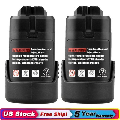 10.8V 12V Li-ion Battery / Charger for Bosch BAT411 BAT412 BAT413 BAT414 GSR GDR