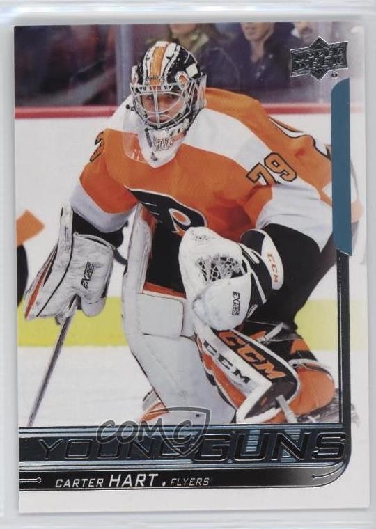 2018-19 Upper Deck Young Guns Carter Hart #491 7lt