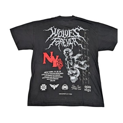 Darc Sport Shirt Mens Small Wolves Forever NY Limited Edition Black Graphic New