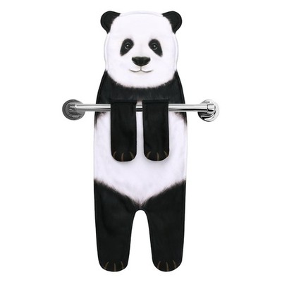 AGRIMONY Funny Panda Hand Towels for Bathroom Kitchen - Cute Decorative Decor...