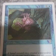 Wizards of the Coast Vizzerdrix Blue Creature 7th Edition Magic: The Gathering