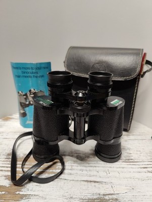 Vintage Mercury 7 x 35  Coated Optics Binoculars Model 1111 w/ Case +