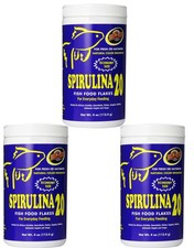 Zoo Med Spirulina 20 Flake Fish Food 4oz 3 Pack