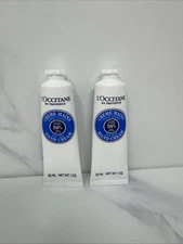 2 L'Occitane Dry Skin Hand Cream 1 oz. / 30mL Each Travel Size 20% Shea Butter