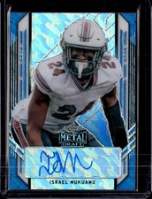 2021 Leaf Metal Draft #PA-IM1 Israel Mukuamu Portrait Auto Marbles Blue 18/40