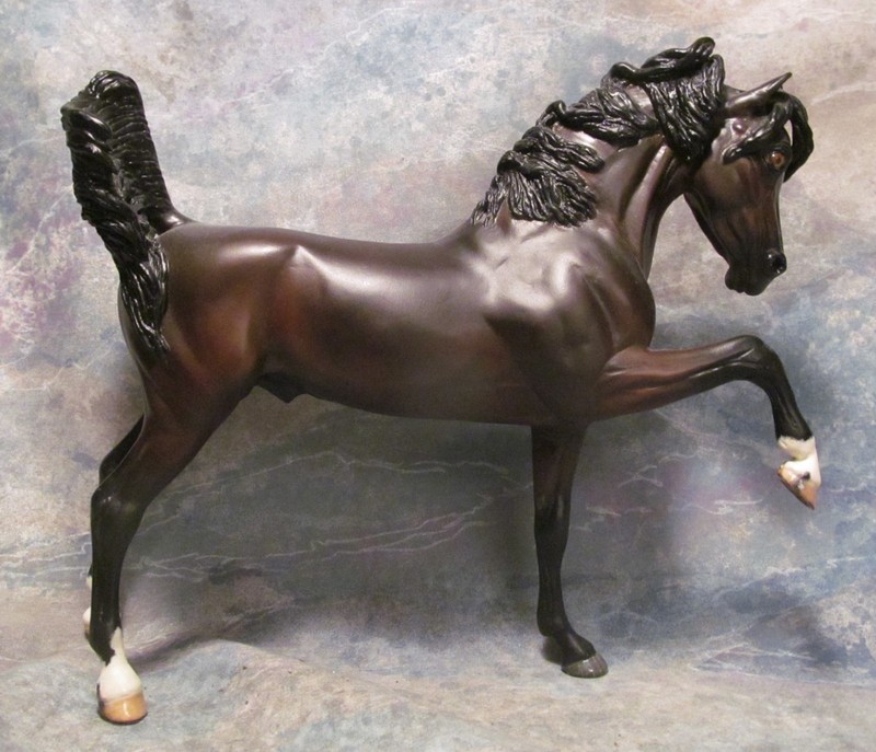 PETER STONE MATTE BAY CUSTOM ARABIAN "STRIKING STALLION" BY LINDA DENTON