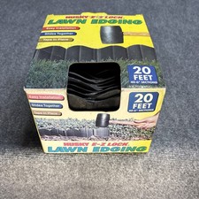 Ez Edge Landscape Edging 20 Feet 6x6  Hammer In Interlocking No Dig READ