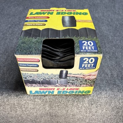 Ez Edge Landscape Edging 20 Feet 6x6  Hammer In Interlocking No Dig READ